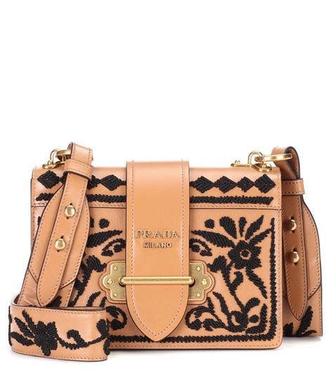 prada cahier large leather bag price|prada cahier bag embroidered.